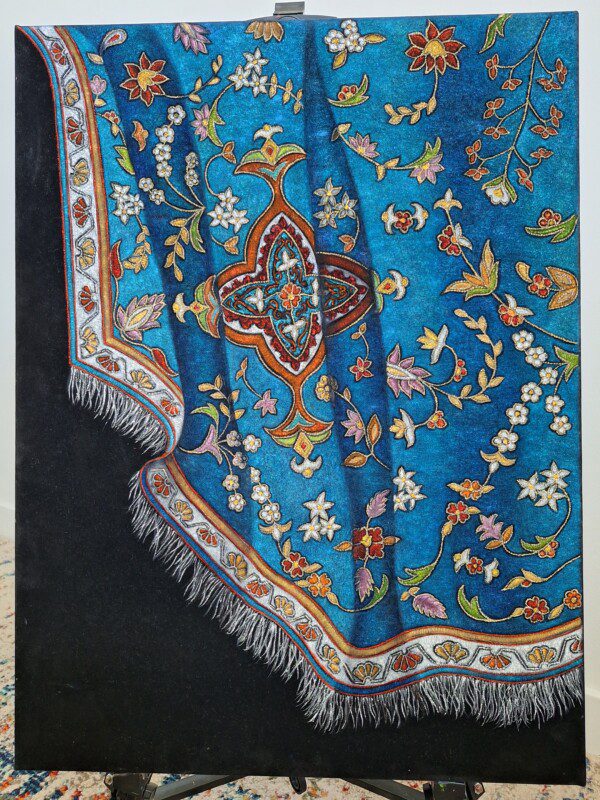 Oil Painting on Suede