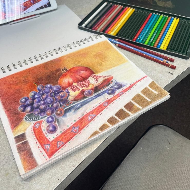Colored Pencil Painting Class (Adults +16)
