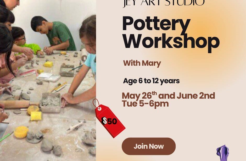 Kids Pottery Workshop (Ages 4–12) June 2nd